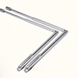2 pcs stainless steel dowsing rods